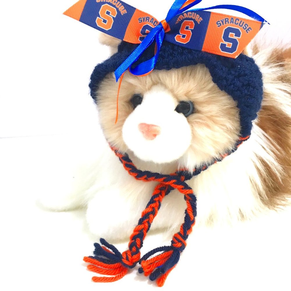 Syracuse University ORANGE Handmade Cat Hat *NEW*